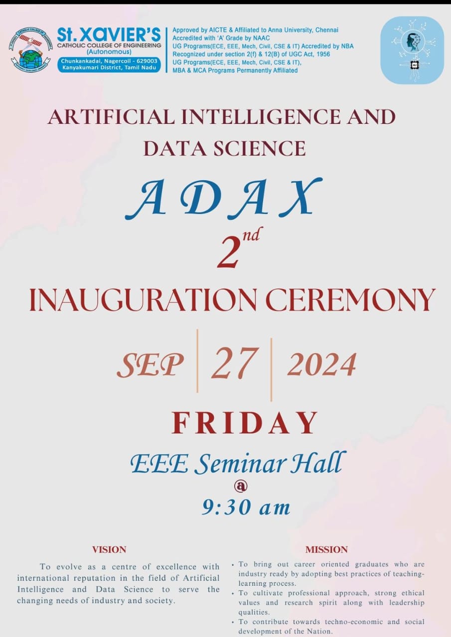 ADAX Ist Inauguration Ceremony

on 13-10-2023