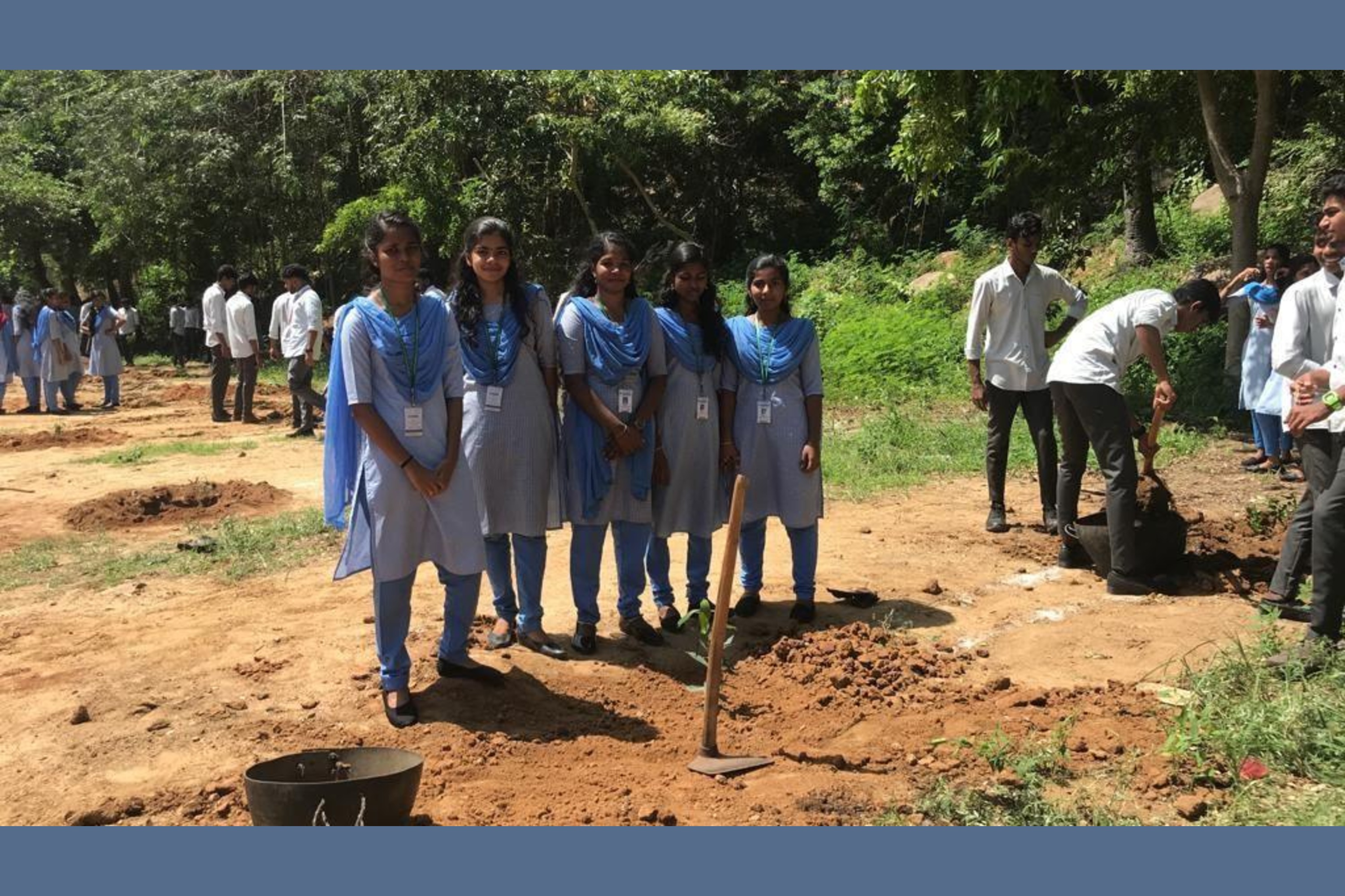 Planting Trees By NSS Volunteers