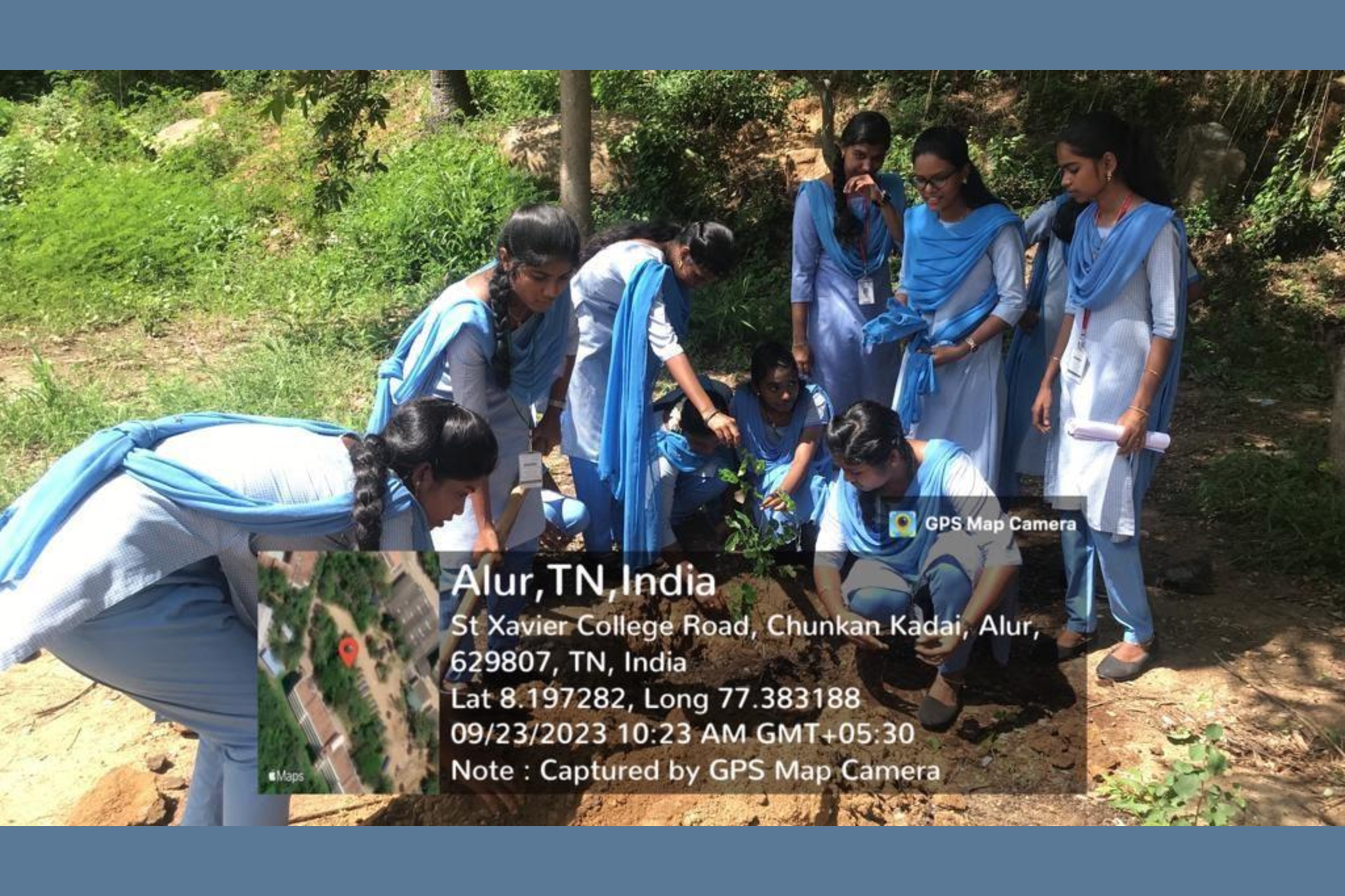 Planting Trees By NSS Volunteers
