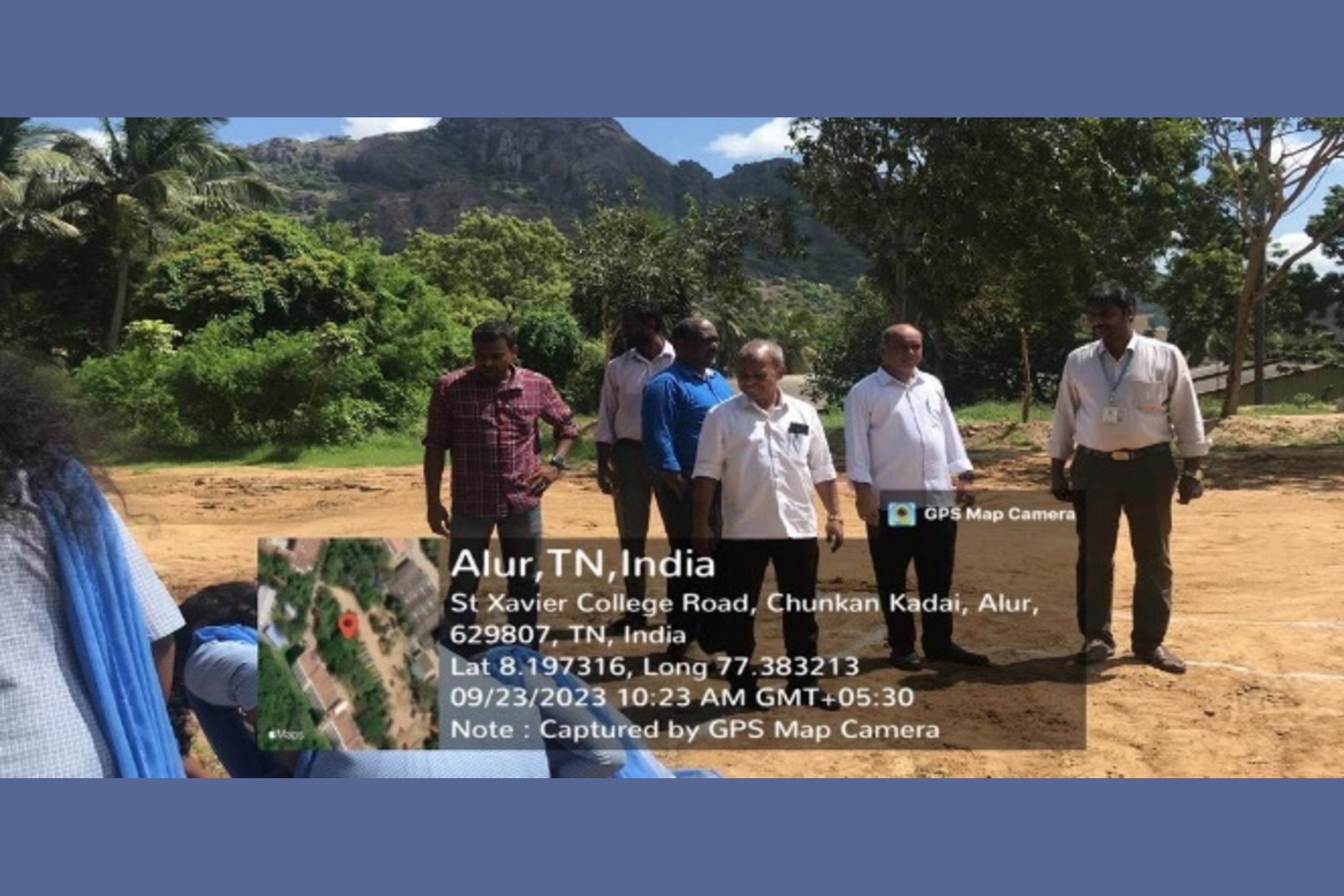 Planting a tree with the Programme Officers